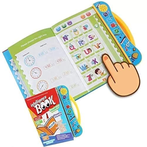 Image of Braintastic Intelligence Sound Book for Kids | Interactive English Learning Book with Letters, Words, Numbers & Shapes | Educational Activity Book for Toddlers