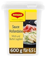 MAGGI Professional Sauce Hollandaise, vegetarisch, Ergiebigkeit von 6,5 Liter, 1er Pack (600g GastroBox)