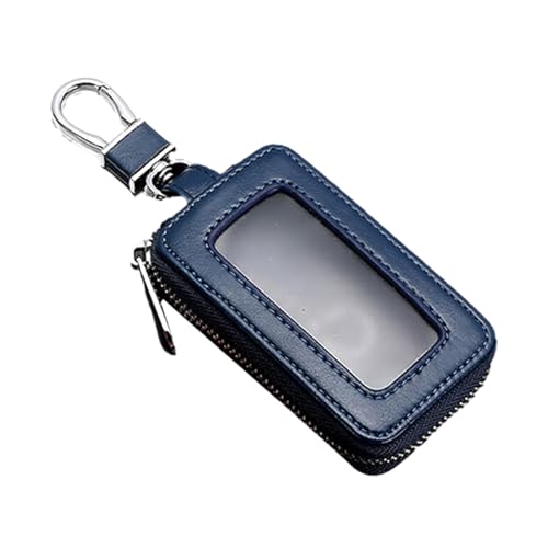 Funda de Piel para Mando a Distancia con Cierre de Metal Plateado