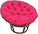 Goodming Cuscino Tatami Papasan Poltrona Papasan Tondo Rimovibile per Sedia da Soggiorno, Sedia Papasan da Esterno,cuscinodi Ricambio Cuscino da Pavimento Imbottito Gattonare Ø60cm (23.6 Inches)