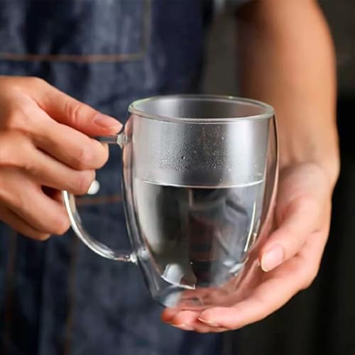 Set de 2 Mugs de Vidrio Borosilicato 360 ml Doble Pared miniatura 3