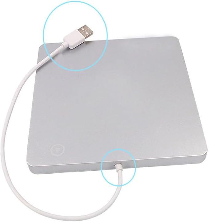 Unidad externa USB lector y grabadora CD DVD portátil miniatura 9