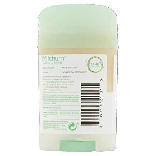 Mitchum Women 24HR Natural Vegan Deodorant Stick with 96 Natural