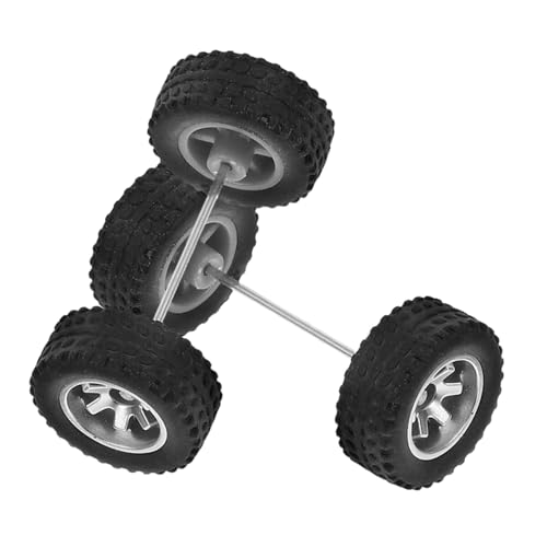 UPKOCH Ruote e Pneumatici in Gomma per Modelli Auto Parti di Ricambio per Veicoli Giocattolo Ruote Sostitutive Resistenti e Facili da Installare Accessori per Auto da Corsa in Scala