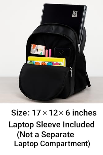 Image of airwin Waterproof 18-Inch School Backpack with 2 Compartments & Bottle Holders | Lightweight, Durable Bag for Boys, Girls & Students