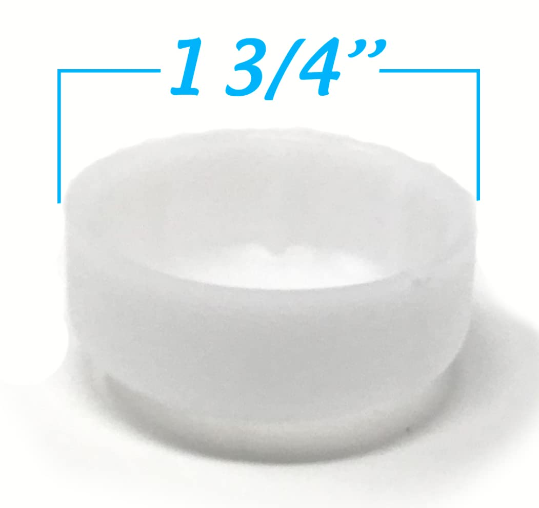 3-Pack: Deluxe TuffCaps Walker Glide Covers - 6 Pairs (White) image 3