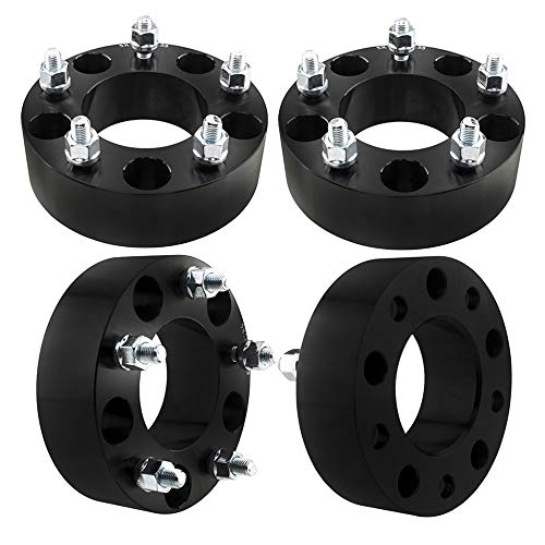 TRIBLE SIX 4Pcs Wheel Spacers 5x135mm 2" 50mm Thick Adapters 12x1.5 Studs 87.1mm CB Replacement for Expedition F-150 Lincoln Blackwood Navigator