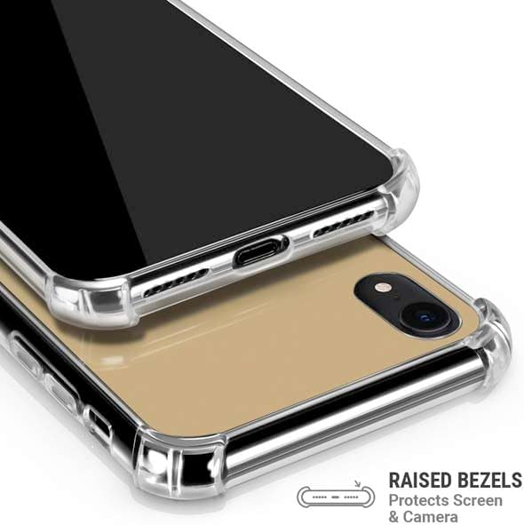 Skinit Clear Phone Case Compatible with iPhone XR - Officially Licensed Purdue Gold Signature Logo Design