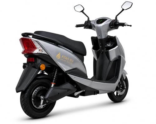 Image of Nozzel Electric Scooter, 60V 30Ah Battery Lead Acid, 45 km /h Speed, 70+ KM Range, Remote Lock, Anti-Theft Brake, Low Maintenance (Grey)
