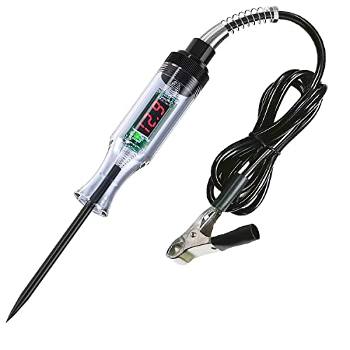 Test Light Automotive,Circuit Tester 3-48V Dc Digital Lcd Display, For Sedan, Suv, Rv, Truck (Voltage Meter,1-Pack) #TOP30