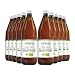 Produktbild 100% Aloe Vera Bio Direktsaft | 10x 1.000 ml Flasche enthält 1200mg/Liter Aloverose | Aloe Barbadensis Miller | 100% Innenfilet | handfiletiert