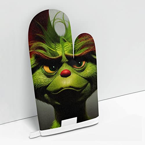 Cartoon Print Oven Mitt - Monster Oven Glove - Graphic Art Cooking Glove #TOP2