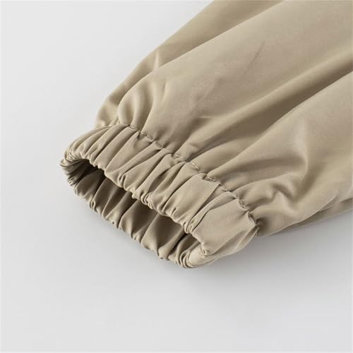 Kids Girls Windproof Hooded Jackets Zip Up Waterproof Solid Athletic Windbreaker Fall Comfy Thermal Raincoat Pockets4