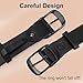 VONMELLI 2 Packs Leather Belts for Women Jeans Dress, Fashion Leather Ladies Waist Belt, Black Coffee M