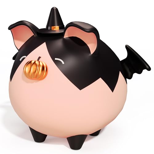 EVTHSU Piggy Bank for Girls, Small Cute Money Saving Bank-Halloween