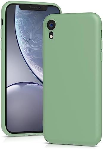 YATWIN Silicone Case for iPhone 13 mini, Soft-Touch, Shockproof, DustProof, Antiskid Full Body Armour Phone Cover for Apple iPhone 13 mini - Dark Green