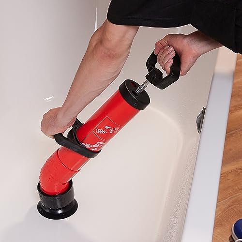 Desatascador de tuberías Relaxdays con 2 accesorios miniatura 3