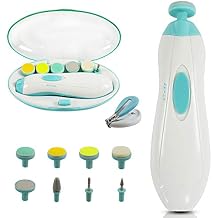 Baby Nail File Electric Nail Trimmer with Clippers,Baby Nail Clipper with LED Light,Whisper Quiet Design Safe for Newborn Toddler Kids or Women,Toes and Fingernails Care