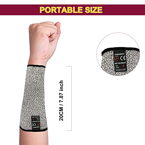 Cawanfly 3 Pairs Protective Arm Sleeves, Cut Resistant Sleeve Arm Protectors Safety Armband For Garden Kitchen Work #TOP2