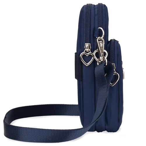 Image of JANKS Small Crossbody Bag for Women - Mini Phone Purses with Crossbody Strap and Wallet - Nylon Arm Bag