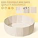 Ball Pit for Toddlers Babies Dogs Cats Iinfant Children, Foldable Ball Pits Play Tent, Crawl Playpen Ball Pool with Storage Bag, Surprise for Boys Girls Festival (Balls Not Included), Beige