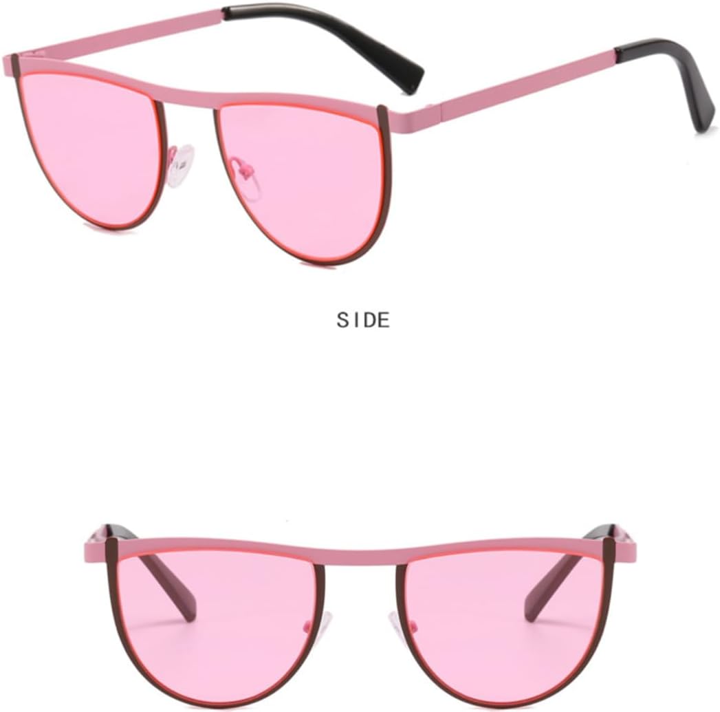 Semi-circle Sunglasses Men Women Retro Steampunk Eyewear Outdoor Uv400 Sun Glasses for Unisex