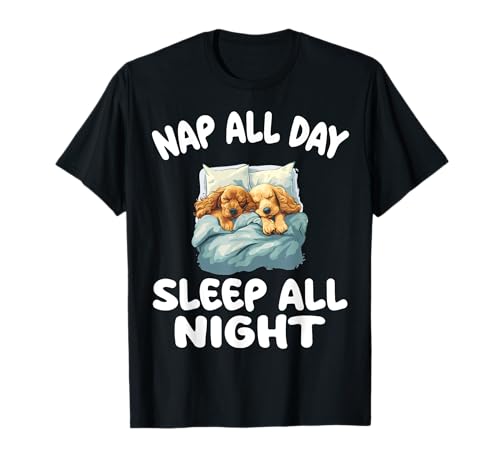Pyjama mignon cocker spaniel toute la journée pour dormir toute la nuit T-Shirt
