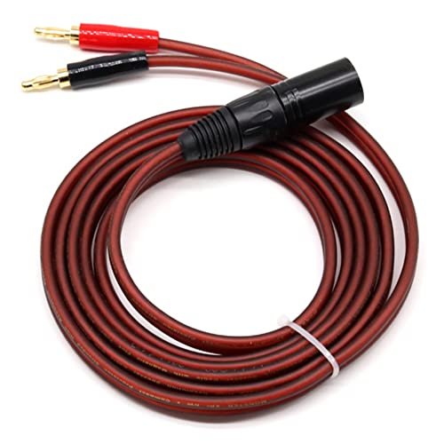 Cable de altavoz XLR a banana para eliminar ruidos en equipos de música 2