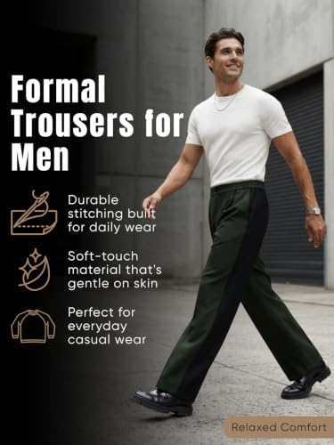 Image of GRECIILOOKS Men's Stretchable Track Pants | Comfortable & Stylish Trousers for Men | Formal & Casual Pant for Man | Breathable Summer Pant with Elastic Button Closure & Korean Style Travel With Pocket