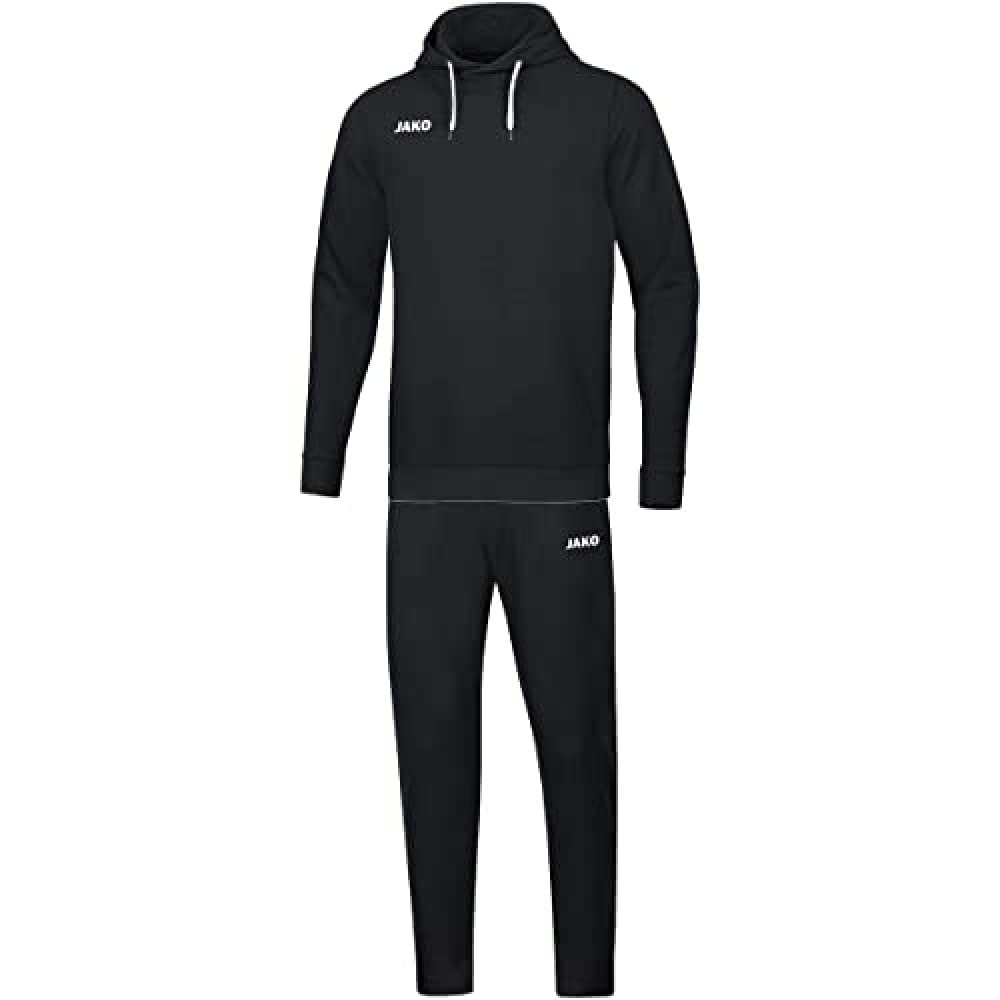 JAKO Children's Base with Hooded Sweatshirt, Jogging Suit, Black, 152