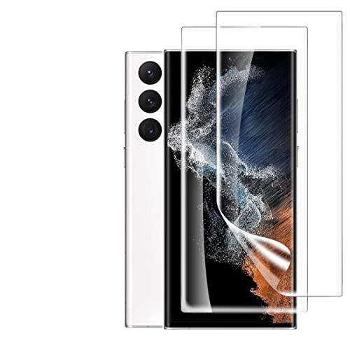 Image of STP FEEL (2 Pack Unbreakable Membrane Screen Protector Guard For Samsung Galaxy S22 Ultra / S23 Ultra (6.8 Inch) | Membrane Ultra Smooth Touch with Finger Print Support - HD /3 Months Warranty