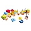 Andreu Toys 921 TKB383 Craft Trikes EA Wooden Stacking Train (EXP), Multi-Colour, 38 x 7.5 x 9.5 cm