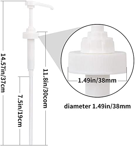 Miniatura 3 de Dispensador de bomba de galón blanco, para jarras de plástico o vidrio de 1 galón y recipientes de desinfectante, loción, champú, acondicionador,