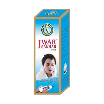 Sharmayu Jwar Sanhar Syrup 200ml | Ayurvedic Fever Relief Tonic | Natural Remedy for Viral, Dengue, Typhoid, Flu & Chronic Fevers | Immunity Support for Adults & Children