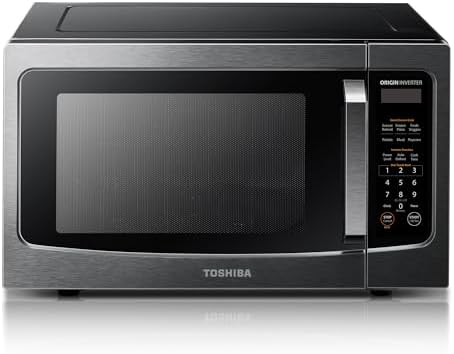 TOSHIBA TMC16S4ABS/CA Countertop Microwave Oven with Inverter Tec...