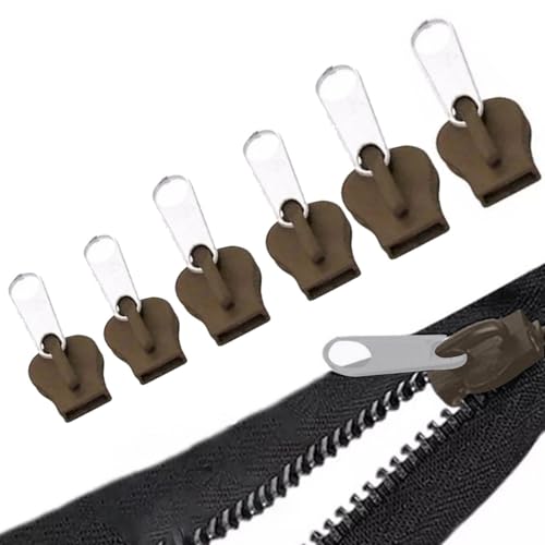 6PCS Zipper Repair Kit Detachable Zipper Pull Replacement Slider For Clothing Sportswear Backpacks Easy To Install