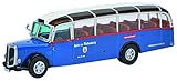 Klarsichtvitrine mit Touchbox Schuco 452616200 - Reisebus Saurer Fbw Alpenwagen Iiia, Masstab 1:87, Auto Und Verkehrsmodell, blau
