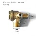 YJEGTWJA Check Valves 1Pcs 3 Port Check Valve Brass Internal/Male Thread Return Valve/Check Valve Connector Tool for Air Compressor High Hardness(16x10x14mm Male)