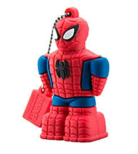 KIDdesigns USB 2.0 Flash Drive, 16GB, Spider-Man, Red, VYU16SMFXV7
