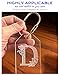 Oythiem Premium Brass Keychain-Gold Key Ring Gold Carabiner Clip with Secure Locking Screw Design, Brass Key Ring Ideal for Keys, Bags, Accessories, Luggage Tags, Pet Collar Clips, 10 Packs