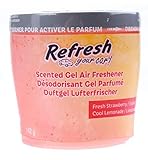 Envase de mayor tamaño para una mayor duración. Este ambientador de coche presenta una tapa regulable para controlar el aroma del ambientador de lata, dejando un perfume para coche ideal.
