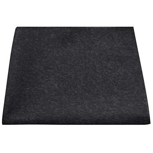 King & Priory Luxury Black Donegal Tweed Pocket Square, Handkerchief, Tweed