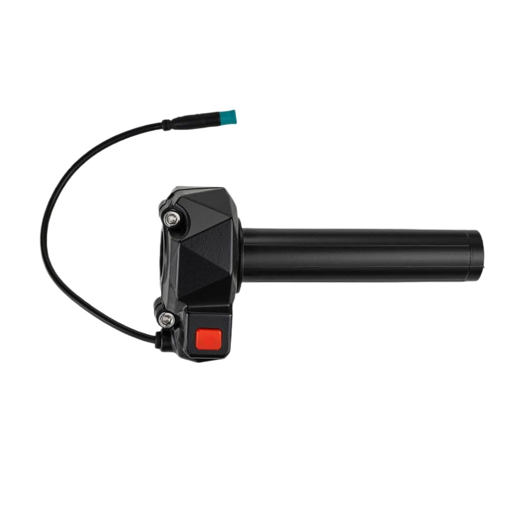 Poignée de Tube d'accélérateur, poignée torsadée, accélérateur Compatible avec vélo électrique X3 MX3 MX4 MX5, motif en Fiber de carbone(black)