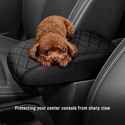 ZZEQYG Subaru Forester 2013 2014 2015 2016 2017 2018 액세서리 센터 콘솔 커버 팔걸이 박스 커버 가죽 자동 팔걸이 커버 프로텍터 — 사진 4