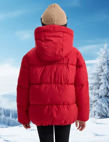 Happy Cherry Boys& Girls Hooded Puffer Jacket Light Weight Zip up Down Coat2