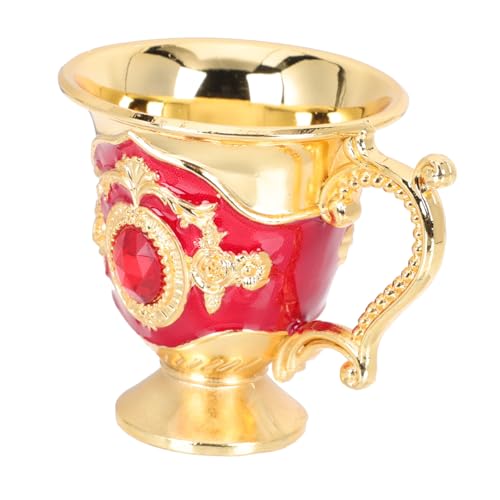 VALICLUD Copa de Licor Metálica Vintage Europeo Resistente Anticaída para Hogar y Fiesta Elegante Portátil