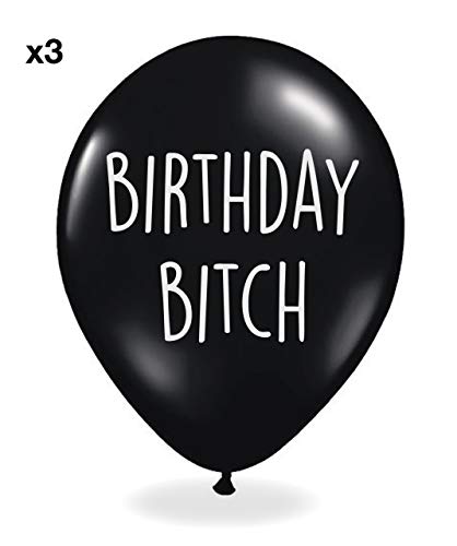 Funny Party Pieces Abusive Birthday Balloons - Pack Of 12 Different Funny Offensive Balloons (For Her) #TOP1