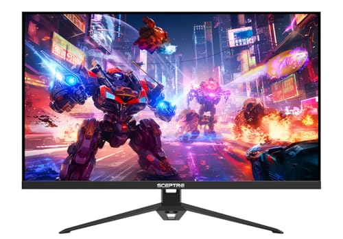 Image of Sceptre New IPS 24-inch Gaming Monitor 180+Hz DP x2 HDMI x2 1ms 100% sRGB Build-in Speakers Machine Black 2026 (E248B-FPT168 Series)