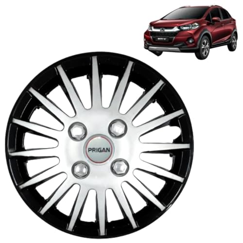 Image of PRIGAN WRV Black Silver Wheel Cover 16 inch for WRV (Set of 4 Pcs) (Press Fitting) Model- Camry DC 16