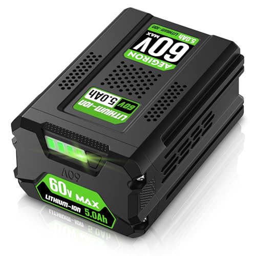 Aegiron Replacement for Greenworks 60V Battery 5.0Ah Compatible with All Greenworks 60 Volt Lithium-lon Battery Power Tools Replace for 60V Battery LB60A02 LB60A03 LB602 LB6025